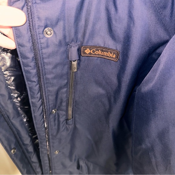 Columbia Navy Parka with Faux Fur Hood - Picture 5 of 5